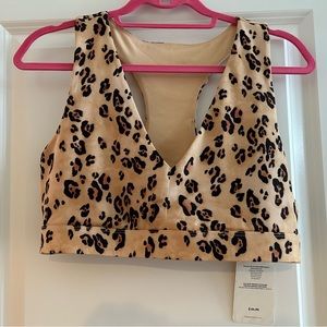 Fabletics animal print sports bra NWT